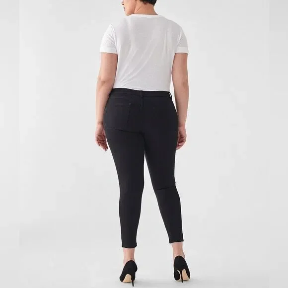 DL1961 Florence Crop Mid Rise Instasculpt Skinny Jean in Hail Size 18W - Picture 3 of 8